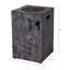 Square Steel Propane Smokeless Fire Column with 30,000 BTU Burner, Lava Rocks & PVC Cover – Pre-Assembled Outdoor Gas Heater