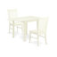 L'ensemble de table de salle à manger 3 pièces pour petits espaces comprend une table de salle à manger rectangulaire avec Dropleaf et 2 chaises en bois, babeurre et cerise-109975374-109975372-109975375
