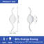 Modern White Aluminium LED Sleek Design Wall Sconces