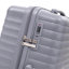 14 "/ 20" / 24 "/ 28" 4 pièces / ensemble dans une valise à roulettes en PP, une valise de transport, une tringle en fer, une serrure à mot de passe à combinaison, un étui à cosmétiques de 14 po (gris clair)