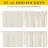  Door Curtain for French Door, Thick Linen Blended Light Filtering Solid Rod Pocket Window Cover for Glass Patio, 1 PC-1966818651-1966818653