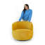 Chaise pivotante en chenille dorée Thornton-1581510463