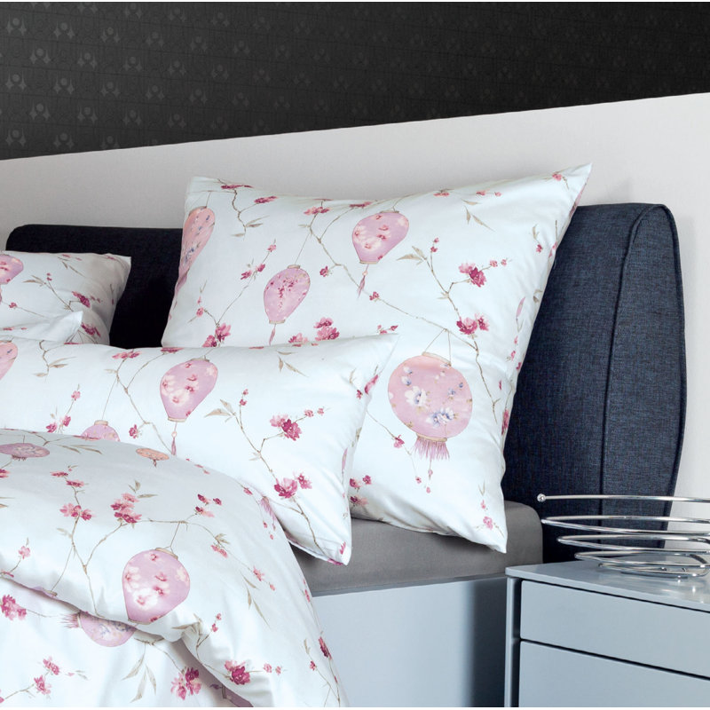 Carmen Cotton Floral Duvet Cover Set with Pillowcases Included, 155 x 220cm Duvet Cover + 1 Standard Pillowcase, Green