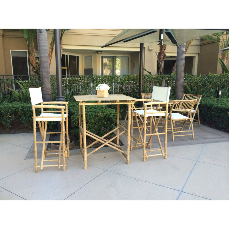 Aurelio Solid Wood Top Four Leg Dining Set, White