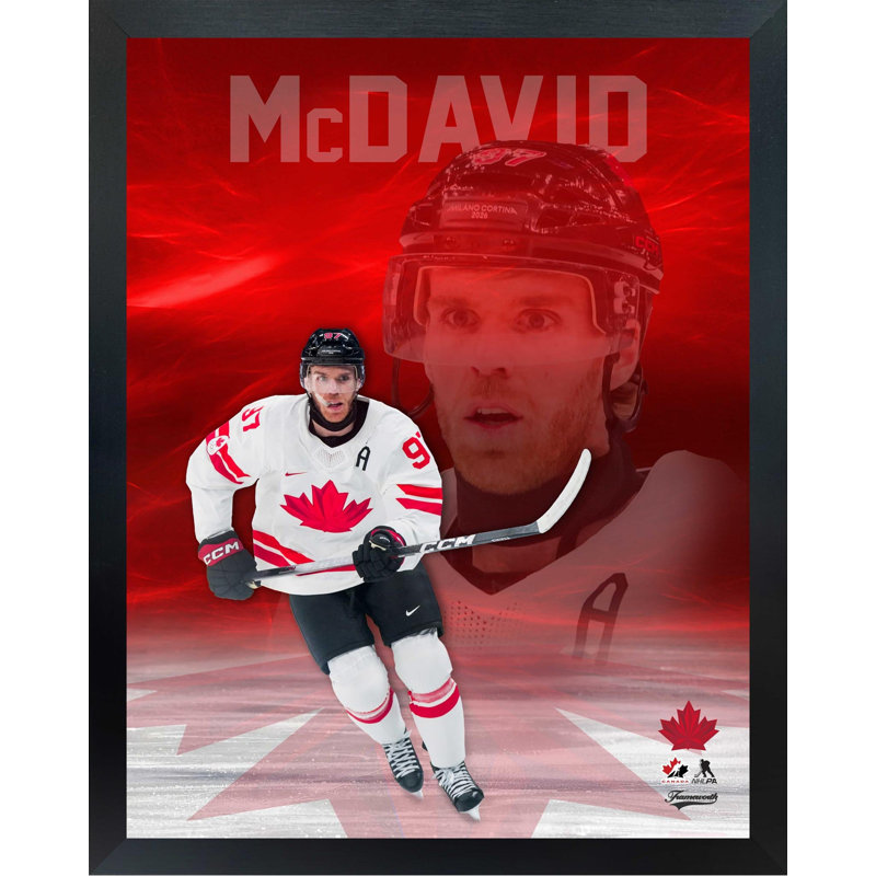 Connor McDavid 16 x 20 encadré Hockey Canada 2026