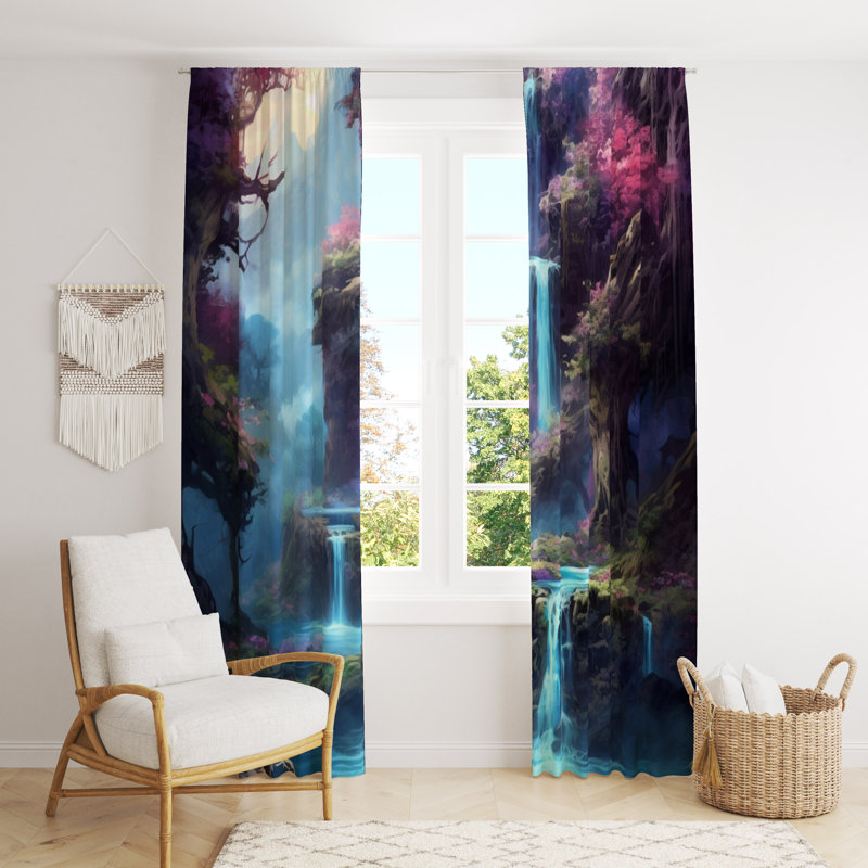 Paire de rideaux obscurcissant en polyester Wardville, L 20 po x L 52 po