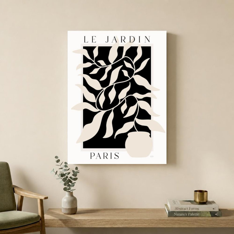 Le Jardin Paris par Natalie Carpentieri - impression, H 24 po x l 18 po, Toile tendue, Ne s’applique pas