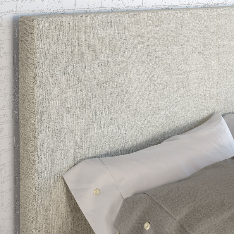 Boyd Sleep Milan Linen Fabric Upholstered Platform Bed Frame w/Adjustable Height Headboard, Strong Wood Slat Support, Box Spring/Foundation Required, Easy Effortless Assembly