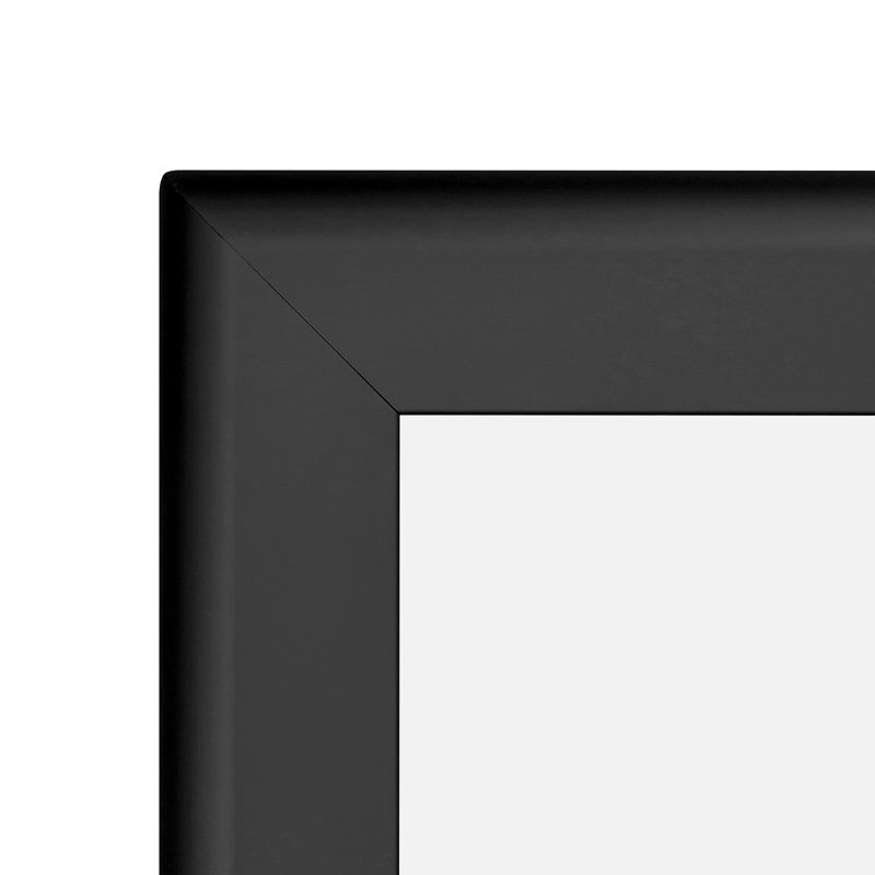 Cadre photo simple en métal, Noir, 18 po x 24 po