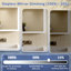 Surface ou encastré moderne armoire à pharmacie sans cadre à DEL à intensité variable avec miroir-447691376-447691381