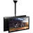 Mount-It Telescoping Adjustable Height Dual TV Ceiling Mount for 37" to 70" TVs w/ Ceiling Bracket