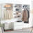 Devi White Wall Mounted Wood Closet System