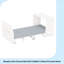 Lit simple escamotable avec commode à hauteur réglable, commode escamotable avec coussin pliable pour chambre d'amis, petit espace -815374851