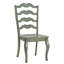 Ensemble de salle à manger 5 pièces à dessus arrondi en bois massif 45 po avec chaises françaises Fortville-1455191445-1455191444
