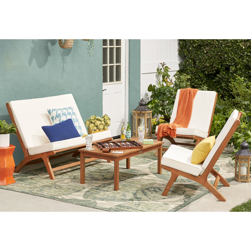  Houndstooth Outdoor Throw Pillow, Celadon/Ivory