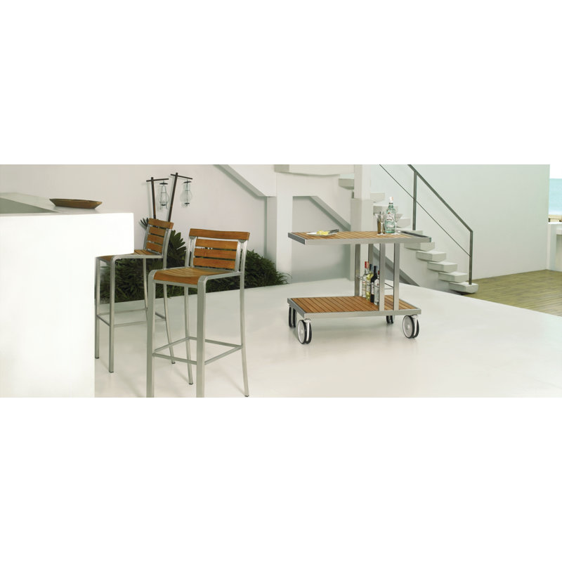 Chariot de service Grace, Acier inoxydable