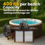 Bancs de rangement pour spa Xtremepowerus