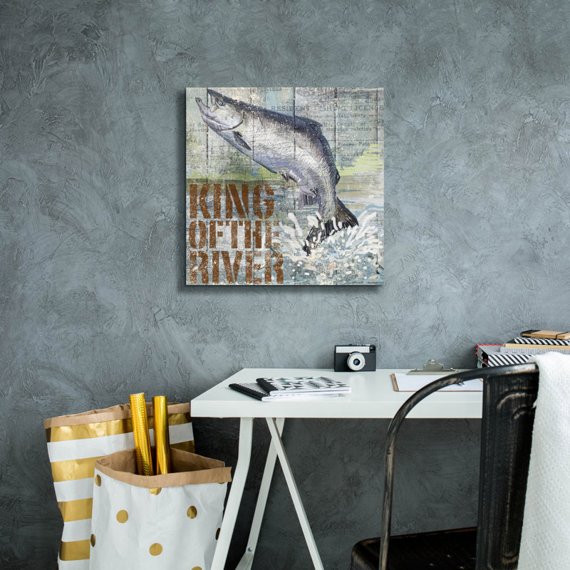 «Open Season King Salmon» par Art Licensing Studio, art mural sur toile