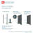 Linea 3 ft. x 6 ft. Decorative Privacy Panel in Black Powder-Coated Steel with Screws