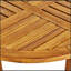 Table d'appoint d'extérieur ronde en bois d'acacia avec charme rustique et fonctionnalité durable, pour le patio ou le jardin-1393637942