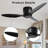 52" Flush Mount Ceiling Fan Without Light-201561171