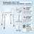Height Adjustable Backless Medical Shower Chair