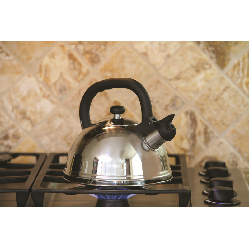 3-Quart Stainless Steel Whistling Tea Kettle for Electric Coil
