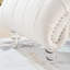 Chaise longue sans accoudoirs en blanc avec assise stable abondante, rembourrage en éponge haute et capacité de rebond élevée, technologie d'emboutissage profond, clous décoratifs à bulles, trois tissus - velours, velours PU, robuste-120912978-120912980