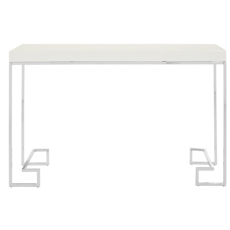 Fultz Sled Coffee Table, H 76 x W 120 x D 45 cm, Silver