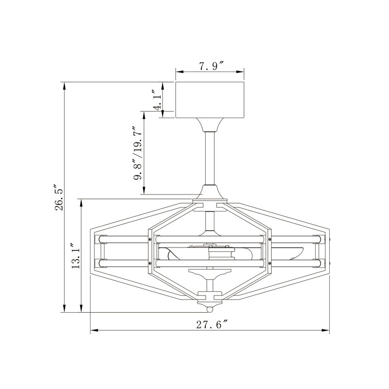 19.7'' Ceiling Fan