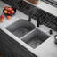 Ensemble d'évier de cuisine à double cuve 60/40 Karran Quartz 32 "X 21"-50597825