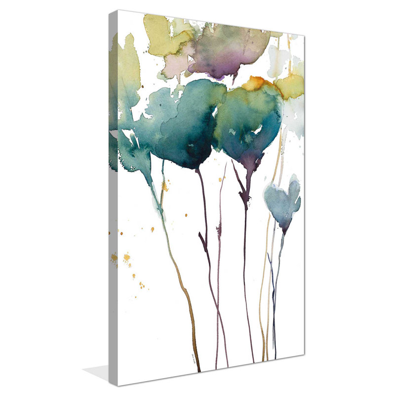 Wildflower Grace I - Reproduction d'art sur toile tendue, H 48 po x l 24 po x P 1,5 po