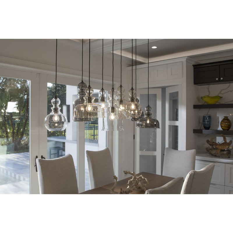 Tilman 1 - Light Single Pendant, Antique Bronze, Champagne