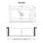 Ruvati 33 inch Fireclay Farmhouse Apron-Front Kitchen Sink Reversible-70565166