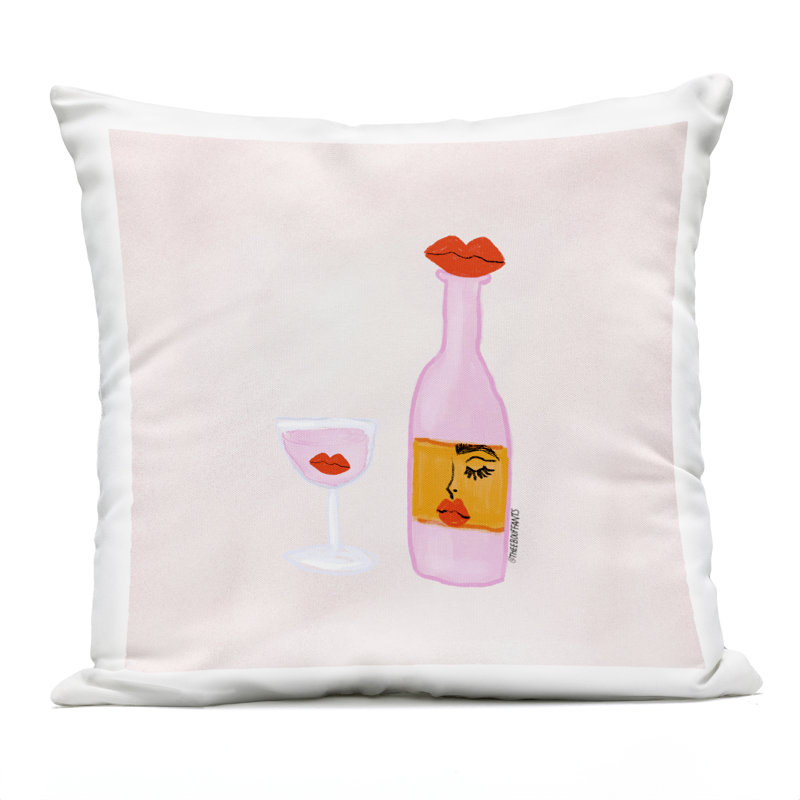 Conception de coussin pastel Happy Hour Mood par Bouffants & Broken Hearts