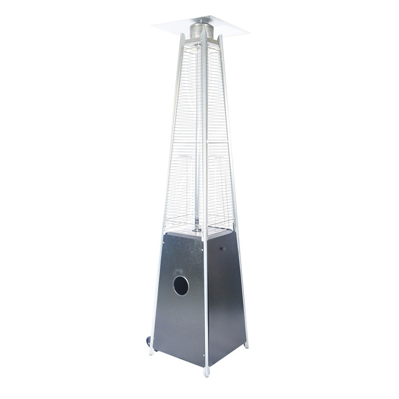 Bronze Quartz Glass Tube Patio Heater-Mocha, Brown