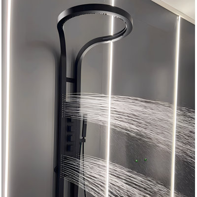 Système de douche thermostatique exposé à 3 voies Tik Tok