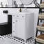 Meuble-lavabo autoportant 24 po avec lavabo en céramique et 2 tiroirs, 1 porte-146448957-146448956