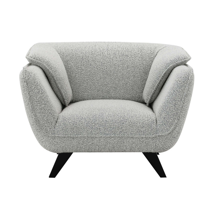 Fauteuil Nayeli, Boucle gris clair