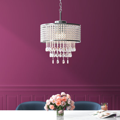Orlando 5 - Light Dimmable Drum Chandelier