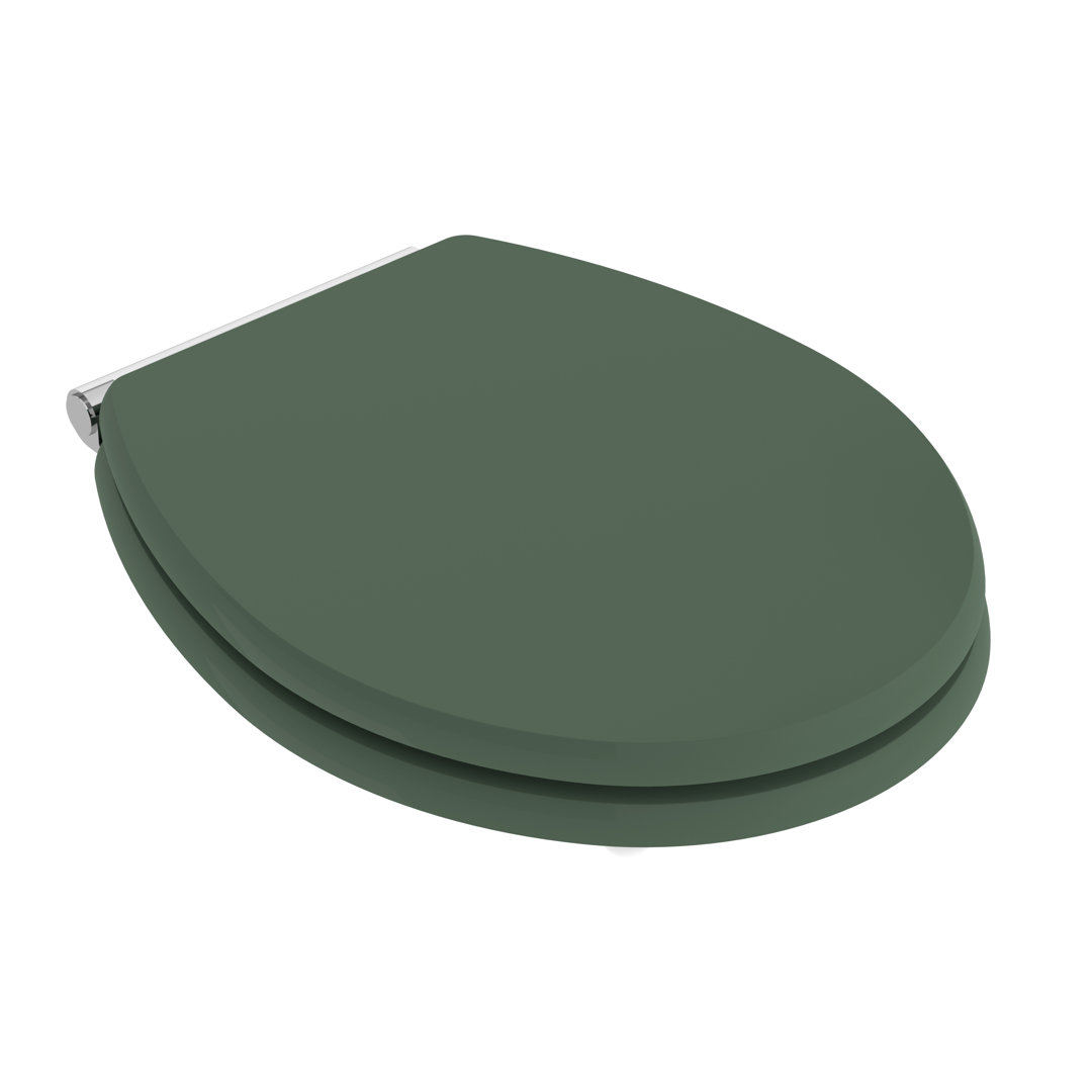 Hudson Reed Old London Carlton Toilet Seat - Hunter Green - Image 2