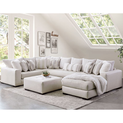 Azora Upholstered U-Shaped Sectional Symmetrical