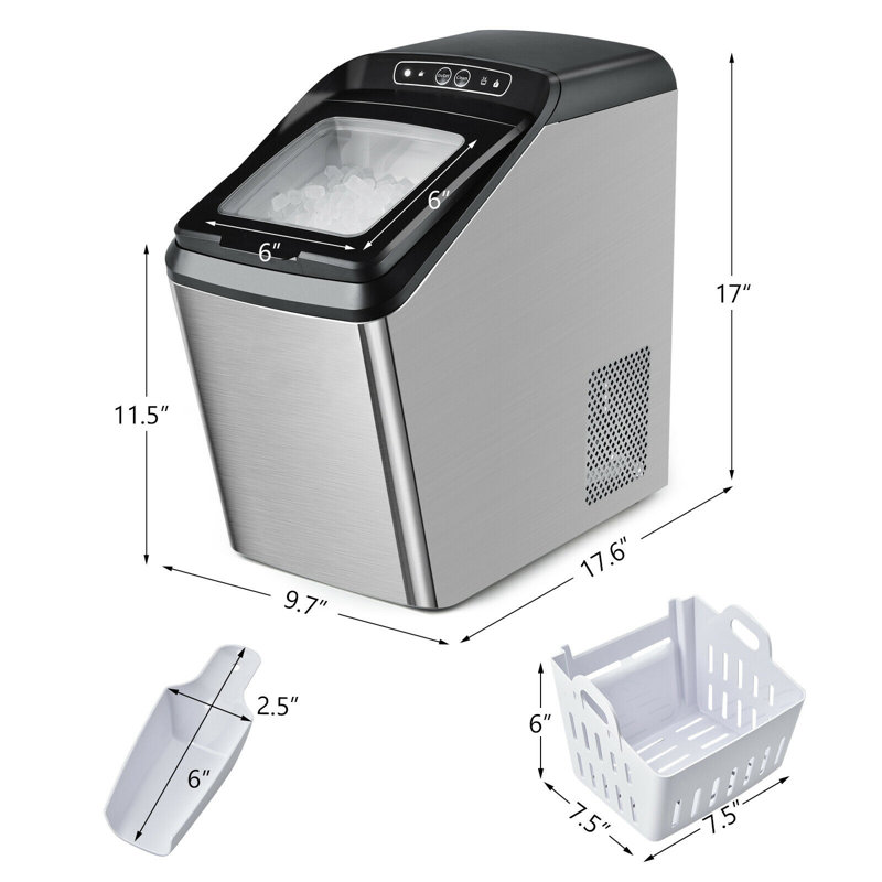 Ice-Making Machine With 29 Pounds Pebble Ice Per Day