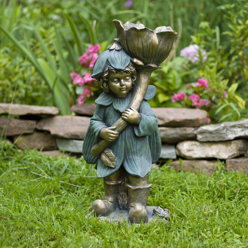 Statue de jardin fée avec magnésium