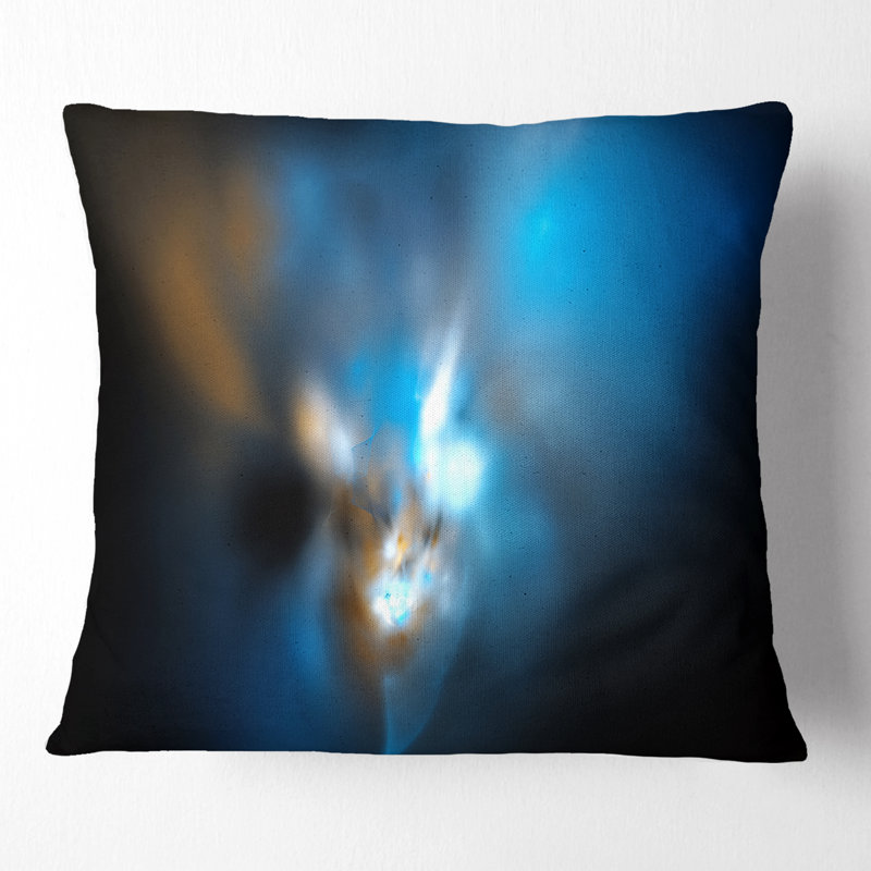  Coussin abstrait fractal Mystic, 16 po x 1 po, Carré