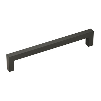 Monument 6-5/16 inch (160mm) Centre-to-Centre Matte Black Cabinet Pull - 10 Pack