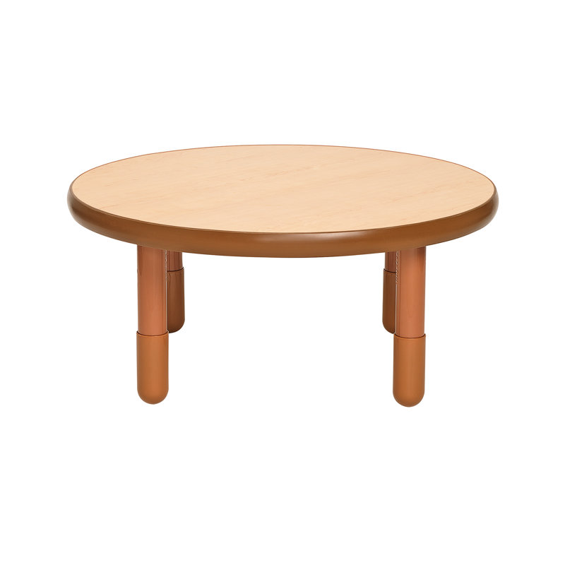 Table ronde BASELINE, Rouge pomme d'amour, H 16 po x L 36 po x l 36 po