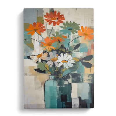 Algol Flowers Mid Century Vol.8 - Wrapped Canvas