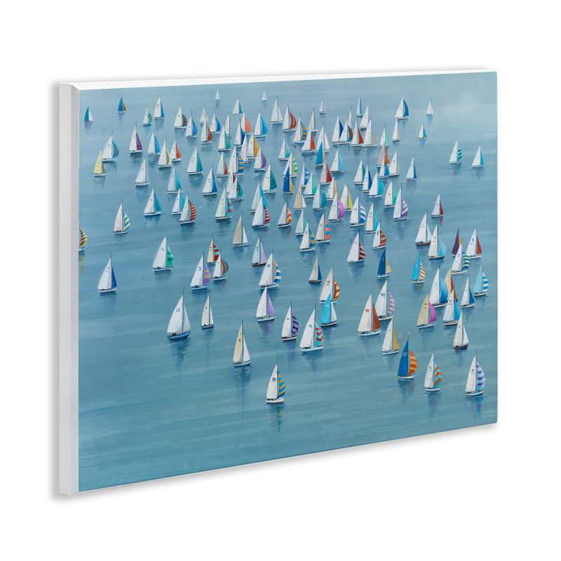 «Gathering of Sails», art mural sur toile par Lorenzo Collective