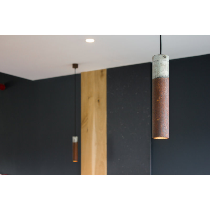Luminaire suspendu Roest 30V rouille-zinc, Rouille / zinc, H 12 po x l 2,5 po x P 2,5 po